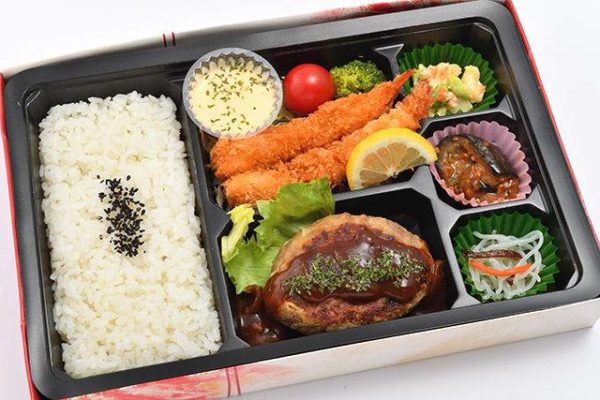 茶楽　エビフライ＆ハンバーグ弁当